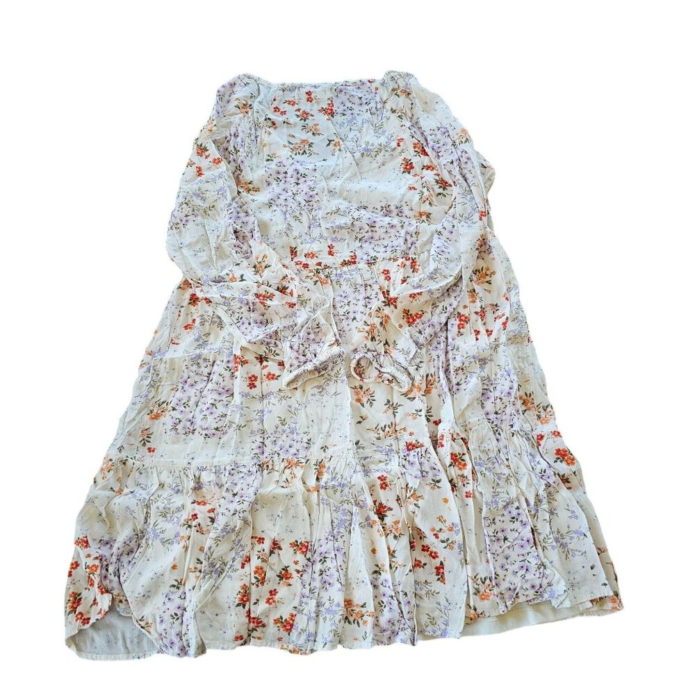 American Eagle Outfitters Floral Cream Dress - Picture 2 of 9
